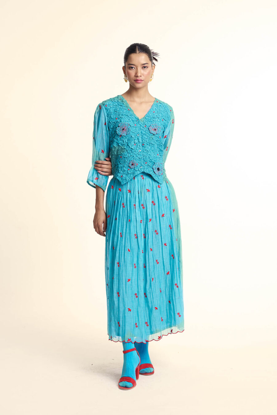 Zinnia Co_ord_set_Sage_Red_2